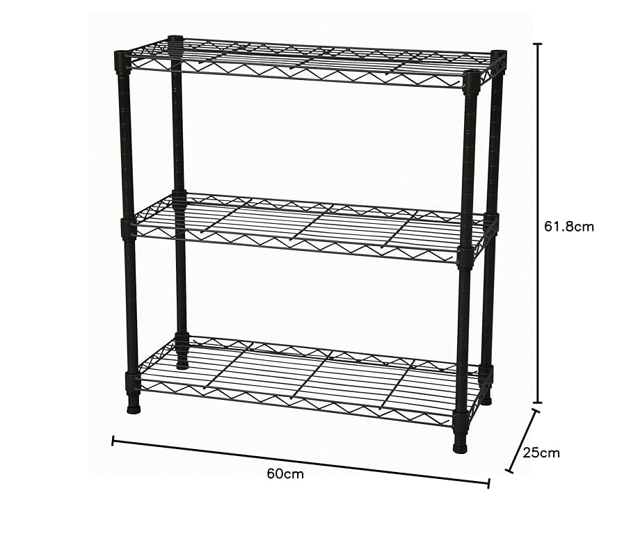 Amazon｜エイアイテック(AITECH)メタルラック本体 ブラウン